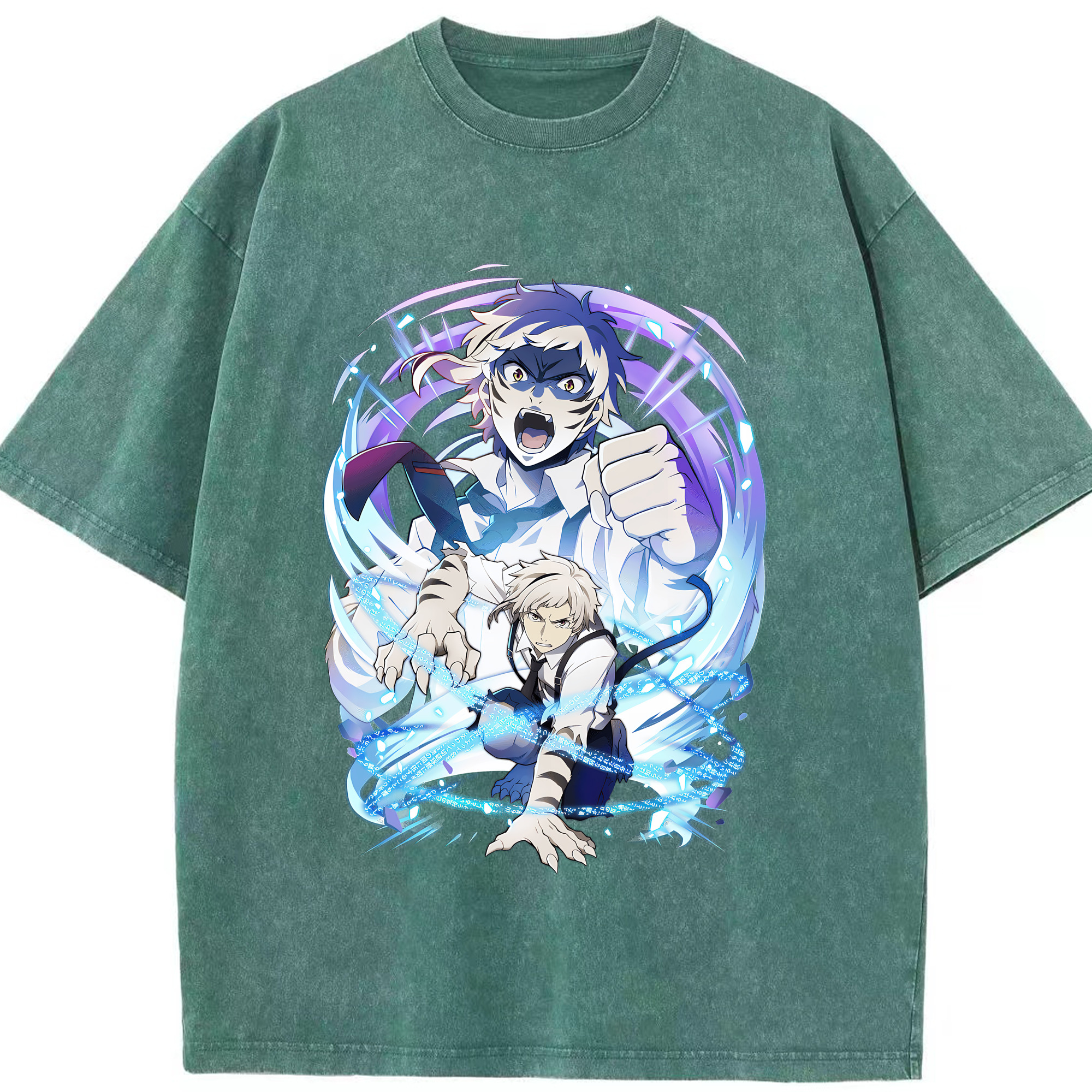 （画像用） 文豪ストレイドッグス Bungo Stray Dogs 綿100% ヴィンテージ風 半袖Tシャツ（フロントプリント）